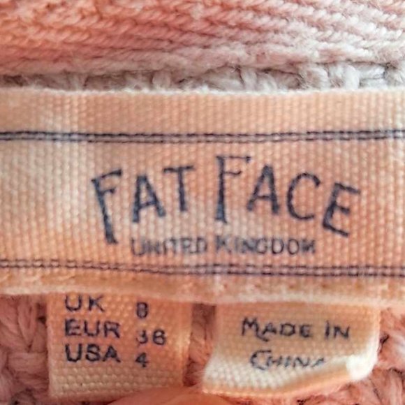 Fat Face Textured Knitted Sweater in Beige Color Size 4 - Picture 10 of 10